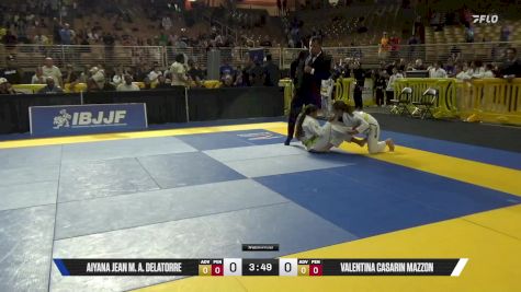 Valentina Casarin Mazzon vs Aiyana Jean M. A. Delatorre 2025 Pan Kids Jiu-Jitsu IBJJF Championship