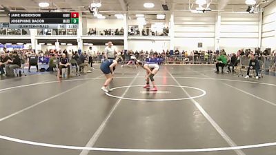 111 lbs Quarterfinal - Jane Anderson, Newtown vs Josephine Bacon, Marshwood Little Hawks