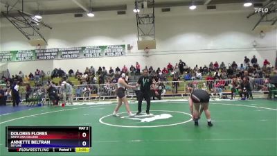 160 lbs Cons. Round 4 - Annette Beltran, Skyline vs Dolores Flores, Santa Ana College