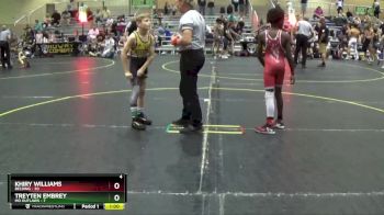 75 lbs Round 4 (6 Team) - Treyten Embrey, MO Outlaws vs Khiry Williams, Belding