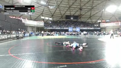 Girls 2A 135 lbs Quarterfinal - Teagan Trenda, Hockinson (Girls) vs Lucy Self, Chief Sealth (Girls)