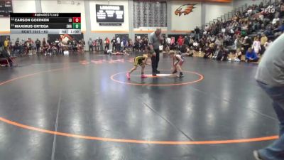 60 lbs Cons. Round 1 - Carson Goedken, East Buchanan vs Maximus Ortega, Storm Wrestling Academy