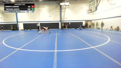 120 lbs Consi Of 16 #1 - Camdyn Lanning, Red Roots Wrestling Club vs Michael Saintil, Lyman Mem/Windham Tech