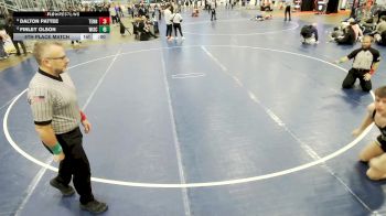 16U Boys - 165 lbs 5th Place Match - Finley Olson, Wisconsin vs Dalton Pattee, Tennessee
