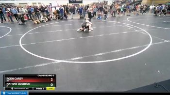 126 lbs Champ. Round 2 - Roen Carey, WI vs Nathan Overton, IA