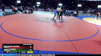 285 lbs Cons. Round 2 - Aidan Caceres, Shorewood vs King David Rhodes, Lewiston