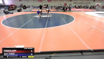 170 lbs Cons. Round 1 - Riley Ensing, Wisconsin-Stevens Point vs Madison Horn, Augsburg University