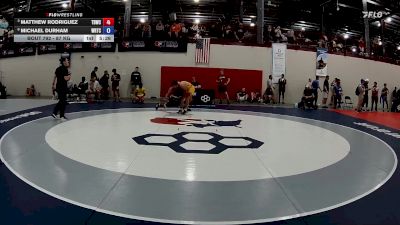 87 kg Quarters - Matthew Rodriguez, Tiger Den Wrestling Club vs Michael Durham, Warrior Regional Training Center