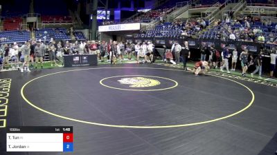 106 lbs Rnd Of 16 - Tyler Tun, Indiana vs Taye Jordan, Iowa