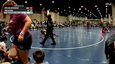 120+130 Round 2 - Jaylah Anderson, All American Wrestling Club vs Zoe Sykes, Morris Fitness