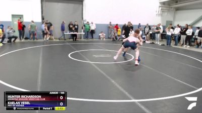 195 lbs Round 2 - Hunter Richardson, Soldotna Whalers Wrestling Club vs Kaelan Vesel, Mat-Su Matmen