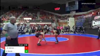 126 lbs Cons. Round 1 - Braysen Salinas, Ulysses vs Hagen Blanck, LaCygne-Prairie View