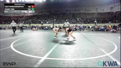 110 lbs Round Of 16 - Lulu Tahdooahnippah, Elgin Wrestling vs Gabby Kirk, Team Guthrie Wrestling