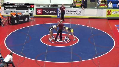 127 lbs 3rd Place - Adalyn Sagulla, Mercer vs Carley King, Kiski