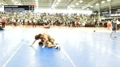 126 lbs Consi Of 64 #2 - Naylor Higgins, NC vs Anthony Acquafredda, FL
