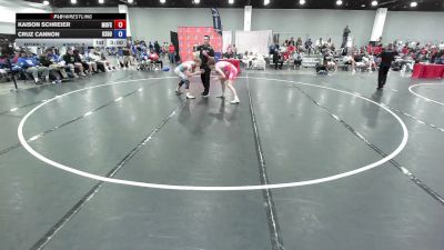 126 lbs Kaison Schreier, Team Missouri vs Cruz Cannon, Team Kansas Gold