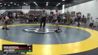 119 lbs Round 1 (8 Team) - Devin Ruppenthal, Patriots Wrestling Club vs Gabe Krieger, Elite Ath Club WE