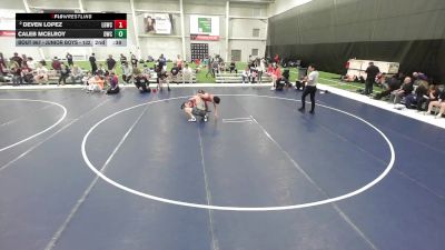 Junior Boys - 132 lbs Cons. Round 8 - Deven Lopez, La Gente Wrestling Club vs Caleb McElroy, Driller Wrestling Club