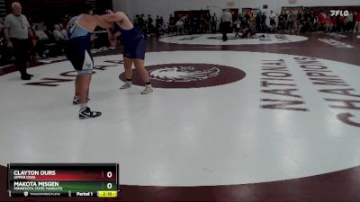 285 lbs Cons. Semi - Clayton Ours, Upper Iowa vs Makota Misgen, Minnesota State Mankato