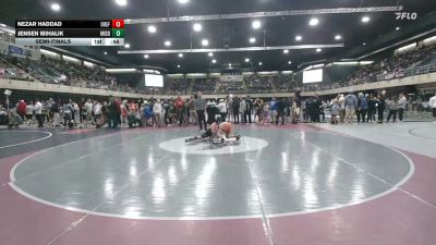 134 lbs Semifinal - Nezar Haddad, Orefield vs Jensen Mihalik, Middlebury Center
