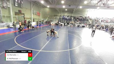43 lbs 1st Place Match - Branch McPherson, JWC vs Barrett Mamalis, Green River Grapplers