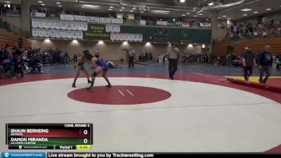 145 lbs Cons. Round 3 - Damon Miranda, La Costa Canyon vs Shaun Berneing, Ramona