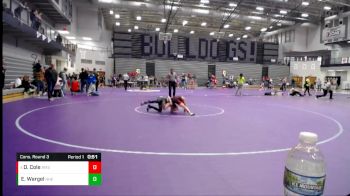 78-86 lbs Cons. Round 3 - Dixon Cole, Rossville Middle School vs Easton Wargel, North Husky Elite Wrestling Cl