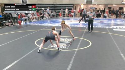 127 lbs Round 2 (4 Team) - Lucas Bach, Washington, IL vs Jase Dangelser, Bettendorf, IA