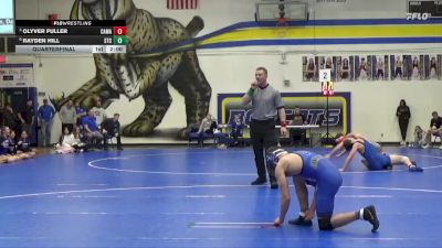 165 lbs Quarterfinal - Olyver Fuller, Camanche vs Rayden Hill, South Tama County