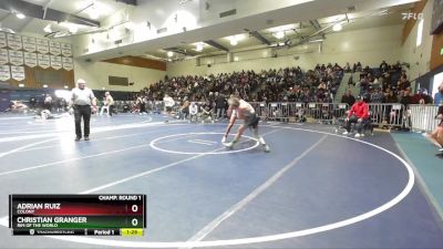 150 lbs Champ. Round 1 - Adrian Ruiz, Colony vs Christian Granger, Rim Of The World