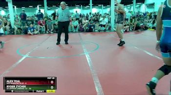 120 lbs Round 4 (6 Team) - Ryder Zychek, U2 Upstate Uprising 2.0 vs Alex Teal, Mat Warriors Blue