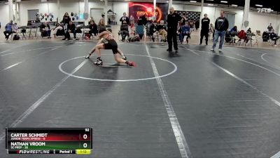 92 lbs Round 2 (4 Team) - Nathan Vroom, SC Prep vs Carter Schmidt, Junior Terps Xpress