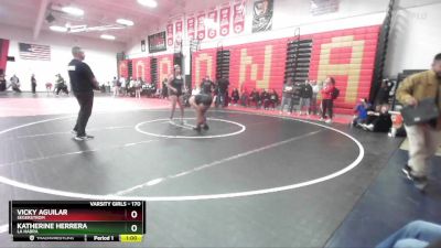 170 lbs Cons. Round 3 - Katherine Herrera, La Habra vs Vicky Aguilar, Segerstrom