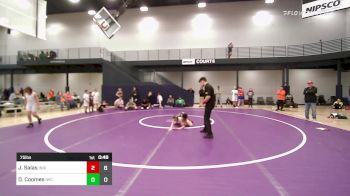 75 lbs Rr Rnd 3 - Javier Salas, Indiana Outlaws Black vs Dallas Coomes, Intense Wrestling Club