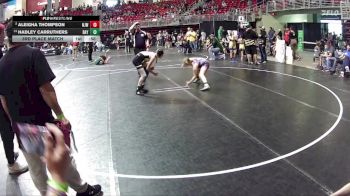 107 lbs 3rd Place Match - Aleigha Thompson, Norfolk Jr Wrestling vs Hadley Carruthers, St Paul Youth Wrestling