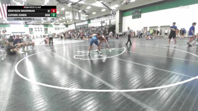 175 lbs Cons. Round 3 - Luther Jones, Bentonville High School Wrestl vs Grayson Moorman, Doniphan Trumbull