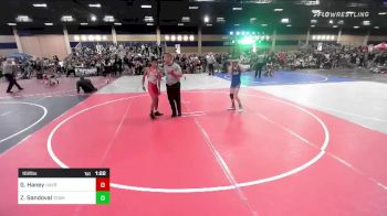 102 lbs Round Of 32 - Zeke Sandoval, Team SoCal vs Grady Haney, Havre WC