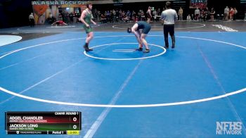 215 lbs Champ. Round 1 - Adgel Chandler, Homer High School Mariners vs Jackson Long, Haines High School