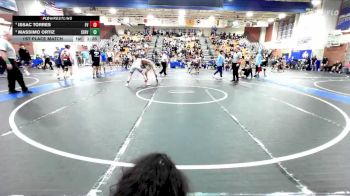 126 lbs 1st Place Match - Issac Torres, Fountain Valley vs Massimo Ortiz, Servite