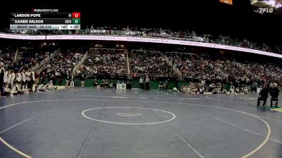 3A 215 lbs 1st Place Match - Landon Pope, Pisgah High School vs Xavier Wilson, Eastern Guilford