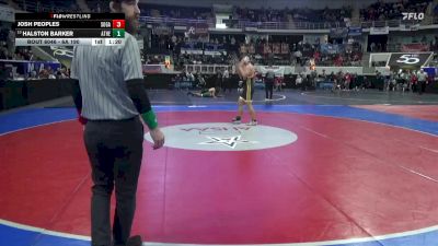 6A 190 lbs Champ. Round 1 - Halston Barker, Athens vs Josh Peoples, Southside Gadsden