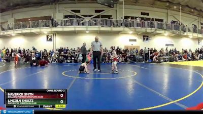 45 lbs Cons. Round 2 - Maverick Smith, Bulldog Premier Wrestling Club vs Lincoln Shultz, Rochester Wrestling Club