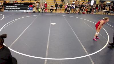 125 lbs 1st Place Match - Ariella Dobin, IL vs Faye Schachtner, WI
