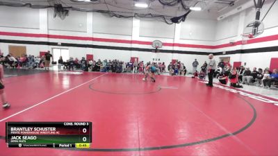 70 lbs Cons. Round 3 - Jack Seago, Open Mats vs Brantley Schuster, Pirate Powerhouse Wrestling Ac