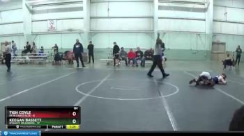 84 lbs Round 1 (8 Team) - Keegan Bassett, Dynasty Crusaders vs Tigh Coyle, PA Alliance Blue