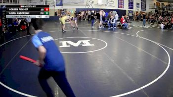 285 lbs Cons. Round 3 - Justin Anderson, Moshannon Valley Hs vs Holden Fischer, Avella Area Hs