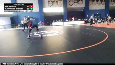 157 lbs Cons. Round 2 - Max Landrum, Belmont Abbey vs Oluwajuwon Omotoso, Bluefield State