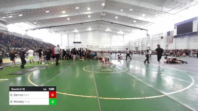 138 lbs Round Of 16 - Gabriel Serros, Volcano Vista Hawks vs Bryan Minsky, YV Wrestling