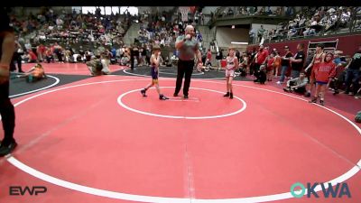 58 lbs Rr Rnd 2 - Nicholas Evans, HURRICANE WRESTLING ACADEMY vs Jack Crain Jr, Team Tulsa Wrestling Club