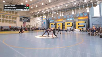 190 lbs Semifinal - Carter Dulin, Polytech vs Jeremiah Heath, Caesar Rodney H S